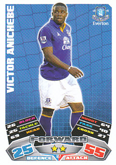 Victor Anichebe Everton 2011/12 Topps Match Attax #107